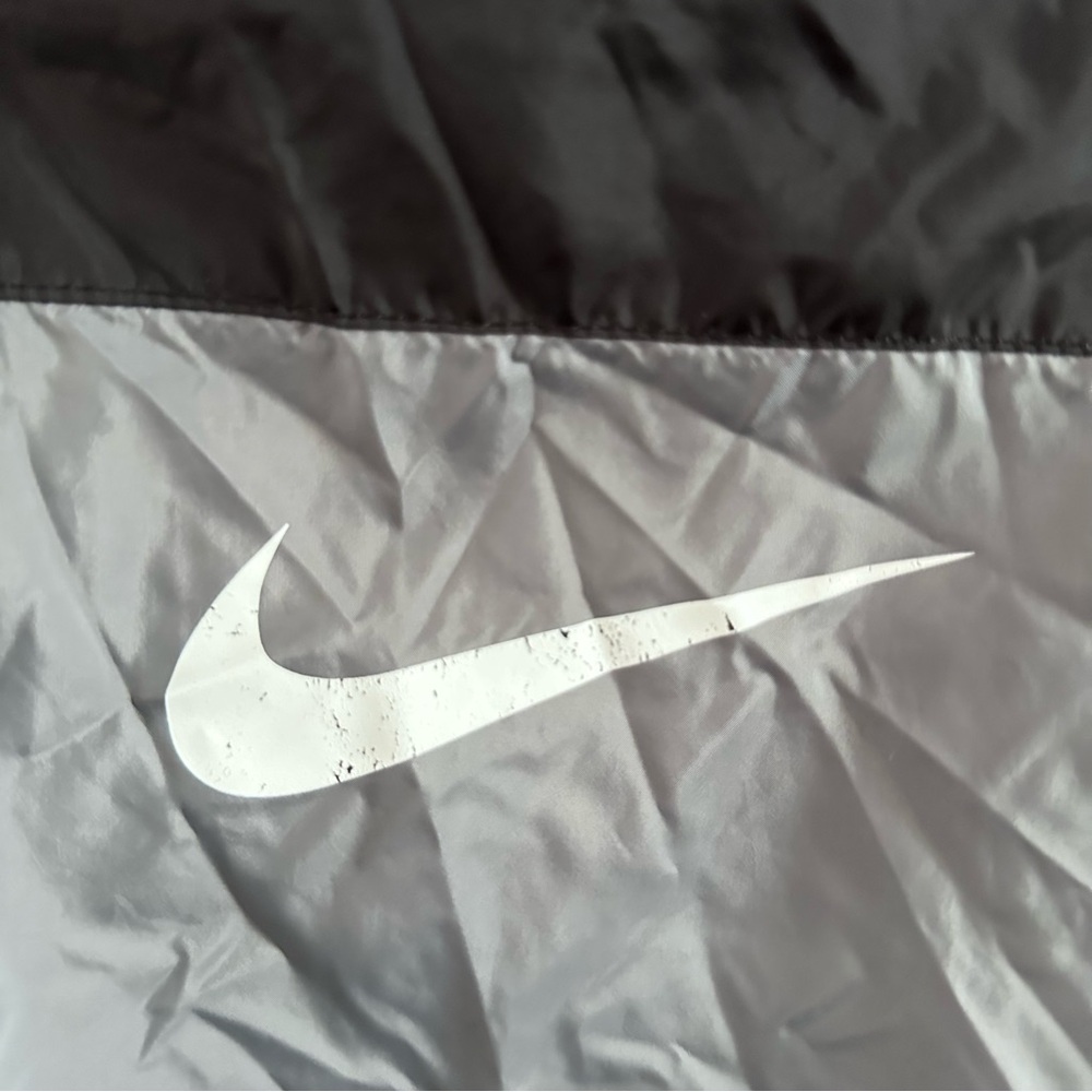 Nike 3T Fleece Lined Hooded Windbreaker Black Gray Jacket Toddler - Picture 5 of 16
